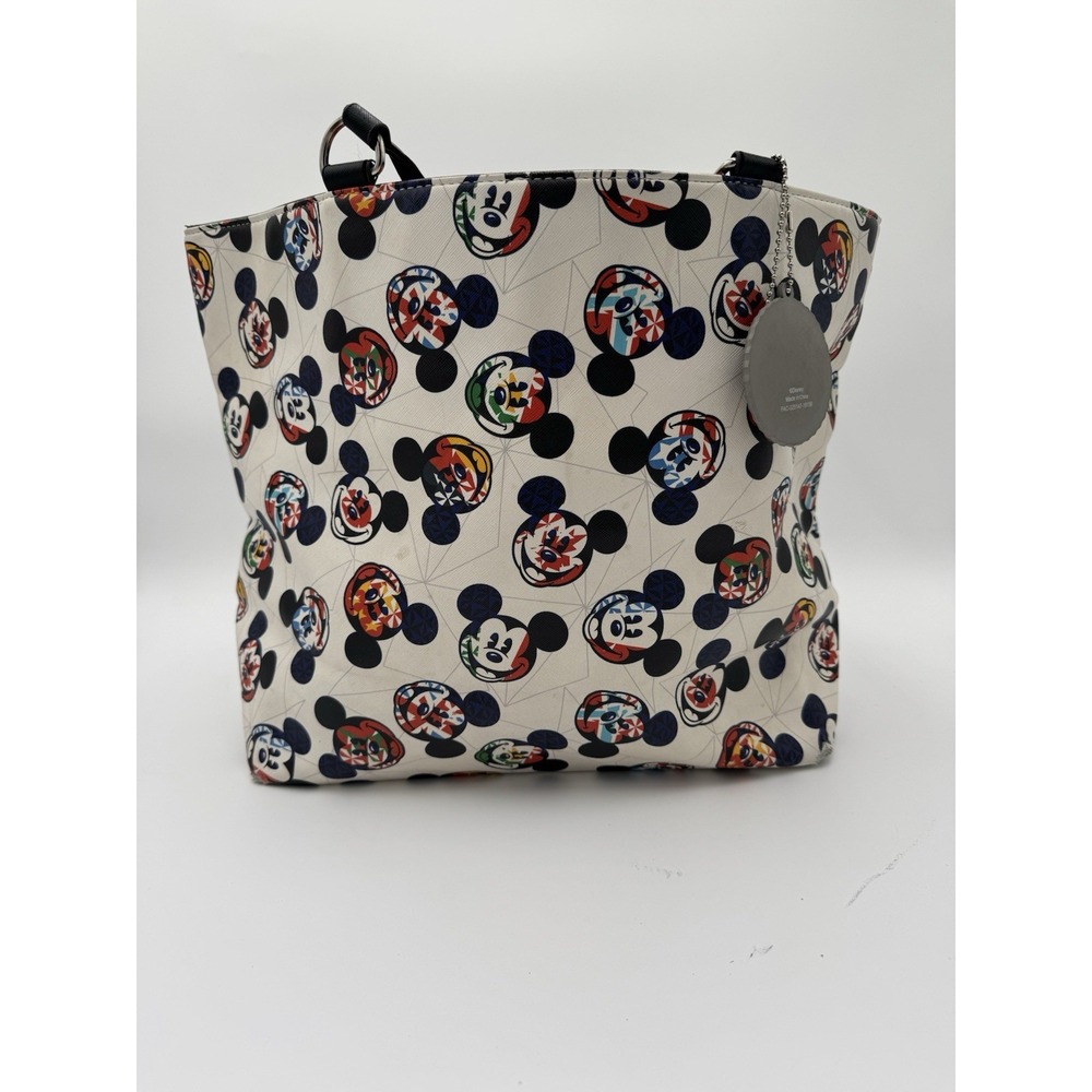 Disney Parks Epcot World Showcase Mickey Mouse Flag Face Tote Bag‎
